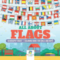 All About Flags Geography Boost Coloring Book for Girls and Boys - Paperback