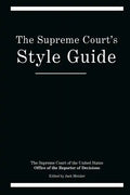 The Supreme Court's Style Guide - Paperback