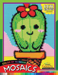 Cute Cactus Lovers Mosaic: Pixel Adults Coloring Books Color by Number - Paperback