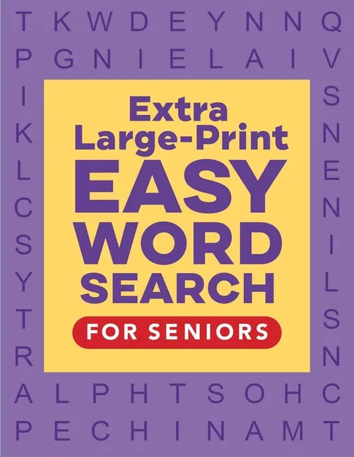 Extra Large-Print Easy Word Search for Seniors - Paperback