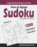 Tons of Jigsaw Sudoku for Adults & Seniors: 1000 Medium Puzzles - Paperback