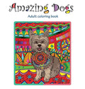 Amazing Dogs: Adult Coloring Book - Hardcover
