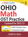 Ohio State Test Prep: 5th Grade Math Practice Workbook and Full-length Online Assessments: OST Study Guide - Paperback