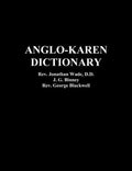 Anglo-Karen Dictionary - Paperback