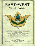 East-West 1926: May - June - Paperback