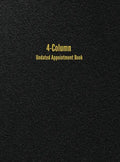 4-Column Undated Appointment Book: 4-Person Daily Appointment Book Undated - Hardcover