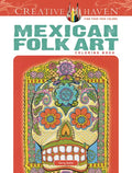 Creative Haven Mexican Folk Art Coloring Book - Paperback