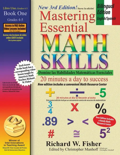 Mastering Essential Math Skills Book 1, Bilingual Edition - English/Spanish - Paperback