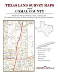 Texas Land Survey Maps for Comal County - Paperback