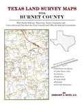 Texas Land Survey Maps for Burnet County - Paperback