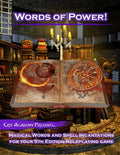 Words of Power: Magical Words and Spell Incantations for 5th Edition Dungeons and Dragons - Paperback
