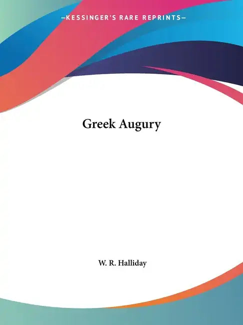 Greek Augury - Paperback
