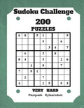 Sudoku Challenge 200 Puzzles Very Hard: Large Print Sudoku Puzzle Book (Very Hard) - Paperback
