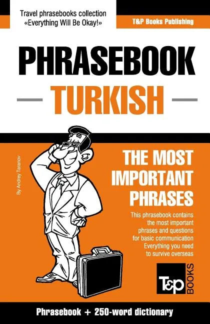 English-Turkish phrasebook and 250-word mini dictionary - Paperback