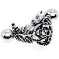 16G 1/2 Clear Gem Floral Wreath Cuff Cartilage Earring