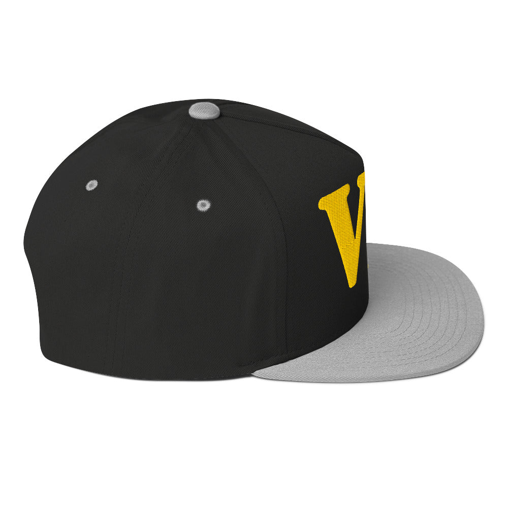VIP Embroidered Flat Bill Cap