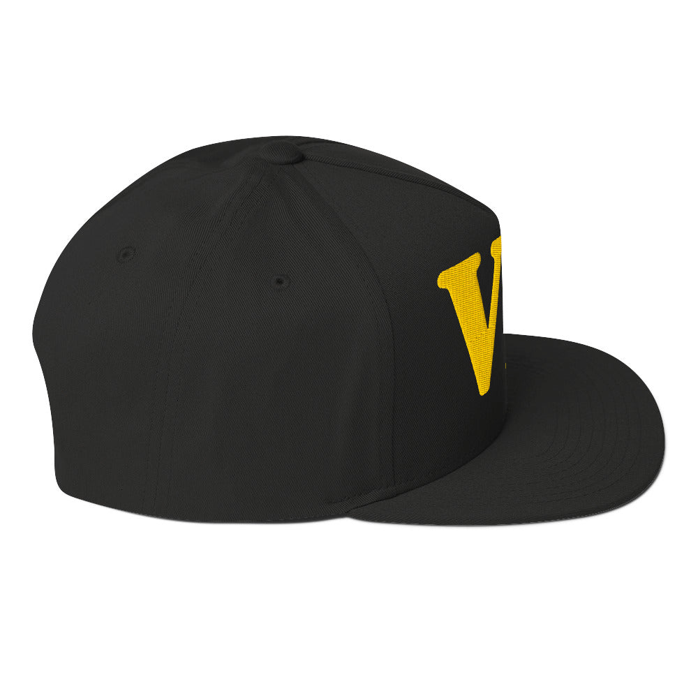 VIP Embroidered Flat Bill Cap