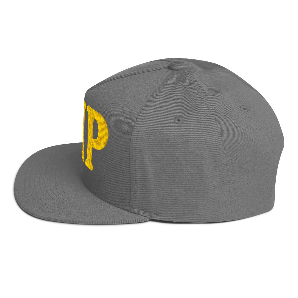 VIP Embroidered Flat Bill Cap