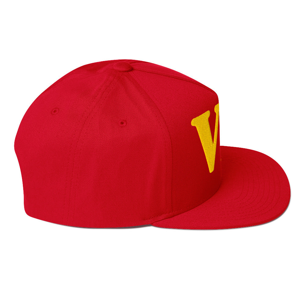 VIP Embroidered Flat Bill Cap