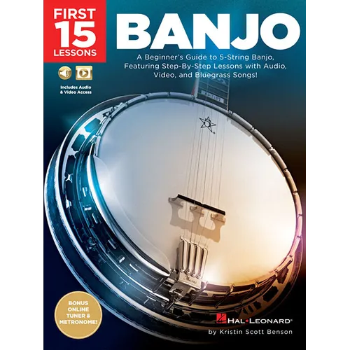 First 15 Lessons - Banjo Book/Online Media - Paperback