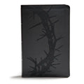 KJV Giant Print Reference Bible, Charcoal Leathertouch, Indexed - Imitation Leather