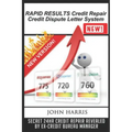 RAPID RESULTS Credit Repair Credit Dispute Letter System - Paperback