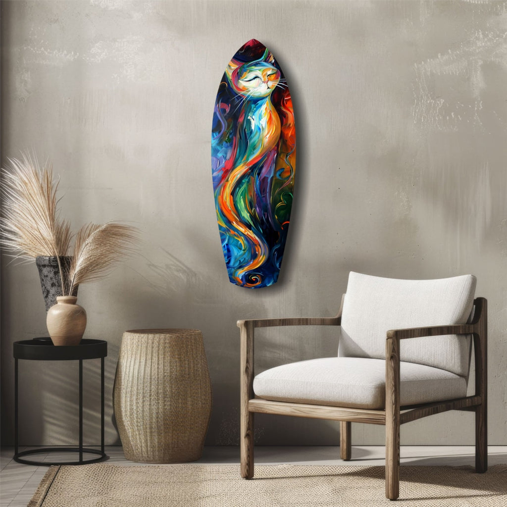 Cat Glass Wall Art