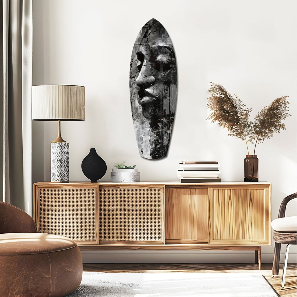 Woman Glass Wall Art