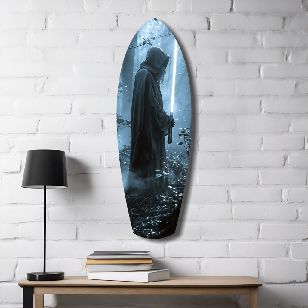 Light Saber Glass Wall Art