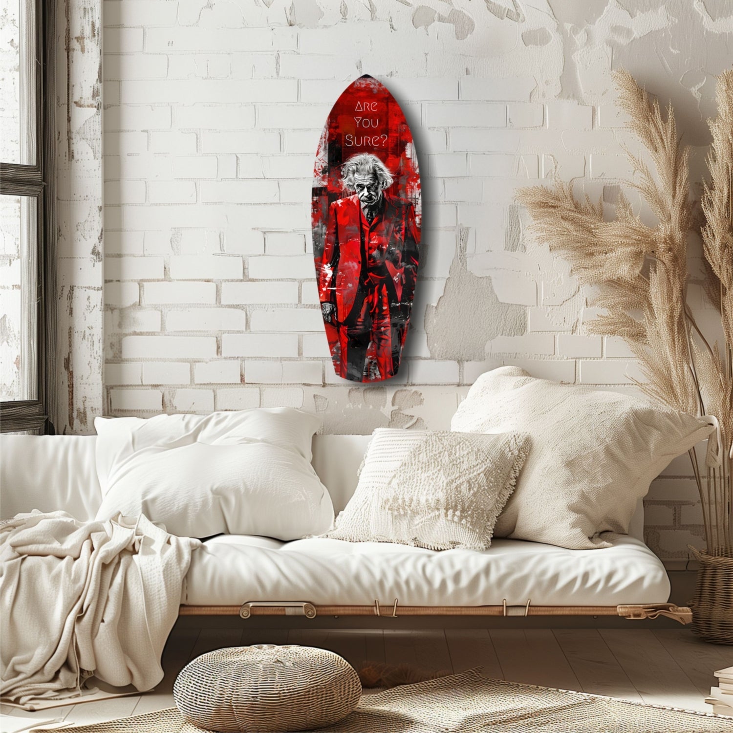 Are You Sure Glass Wall Art