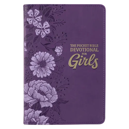 Pocket Bible Devotional for Girls Faux Leather - Leather