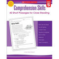 Comprehension Skills: Short Passages for Close Reading: Grade 5 - Paperback