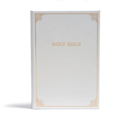 CSB Family Bible, White Bonded Leather Over Board: Holy Bible - Bonded Leather