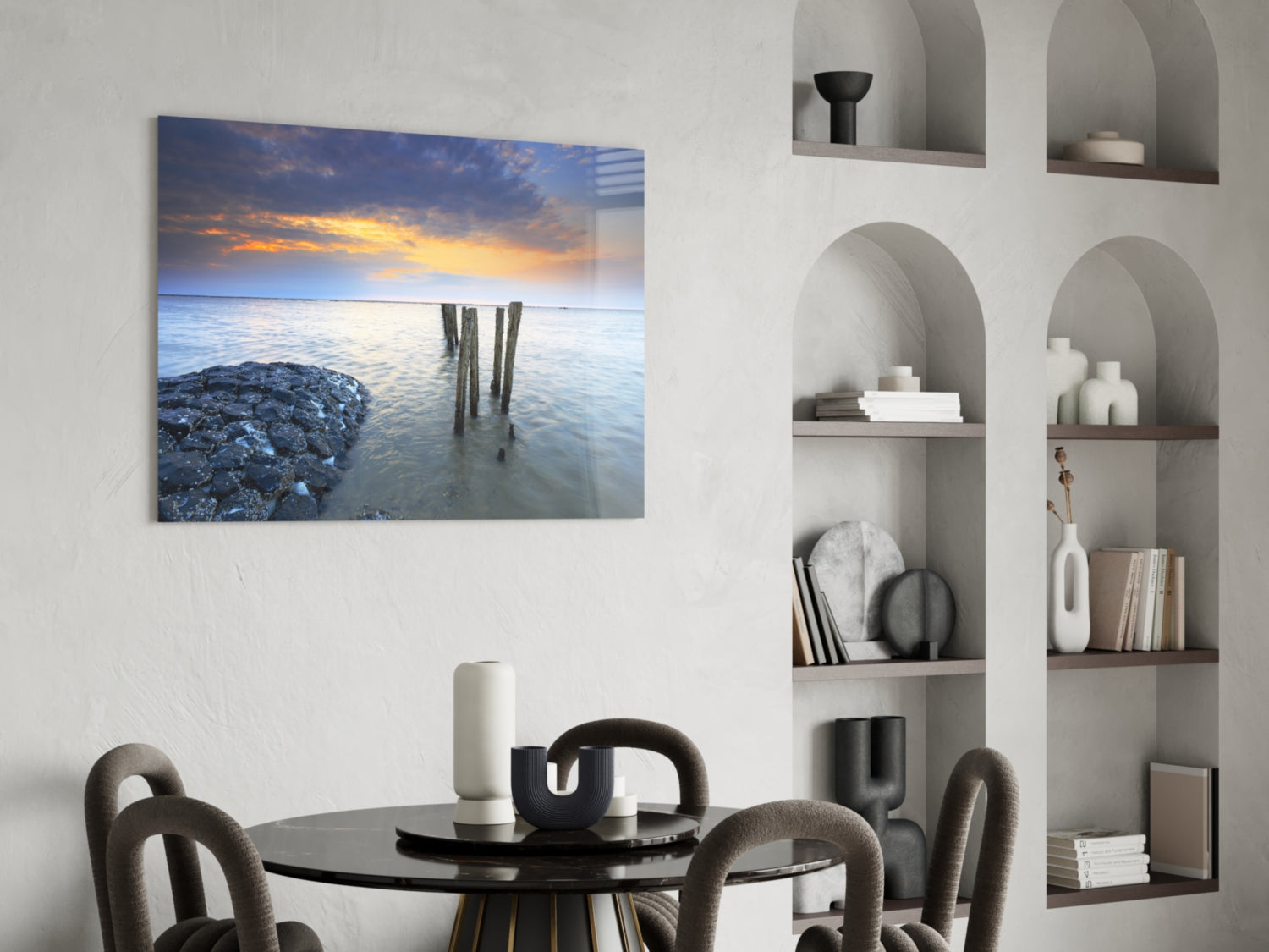 Sea Landscape Glass Wall Art