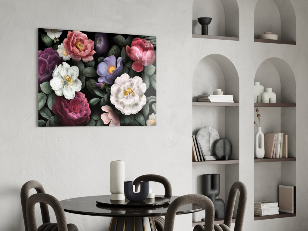 Floral Glass Wall Art