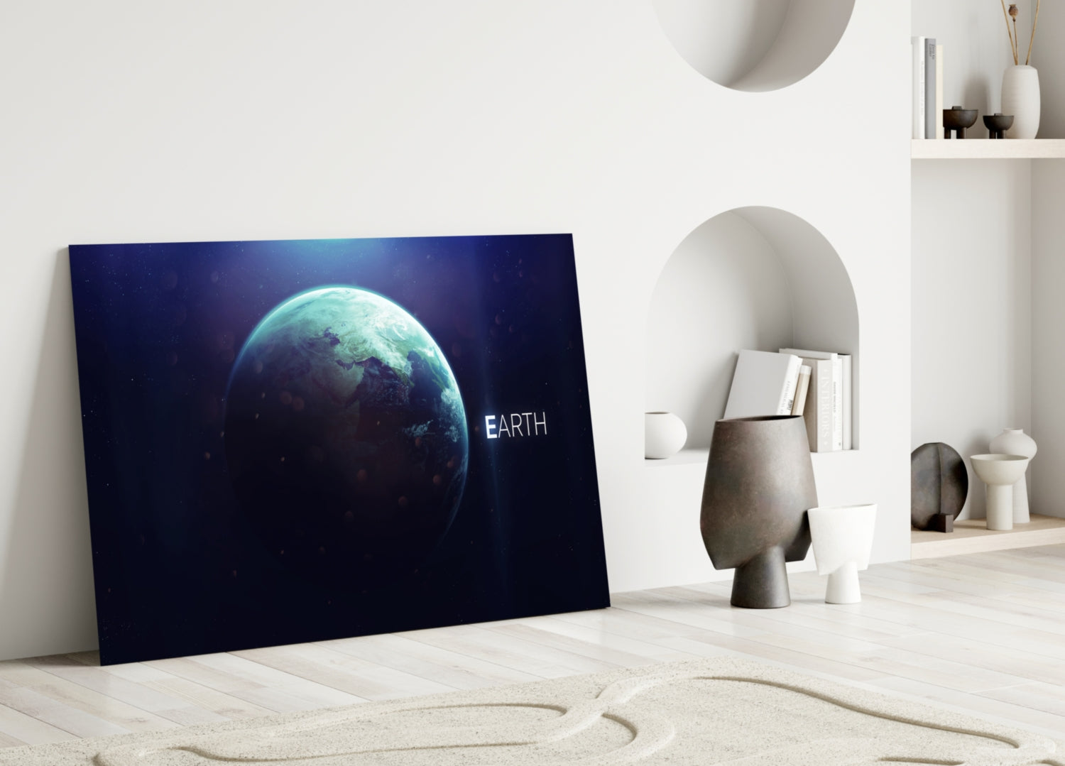 World Glass Wall Art