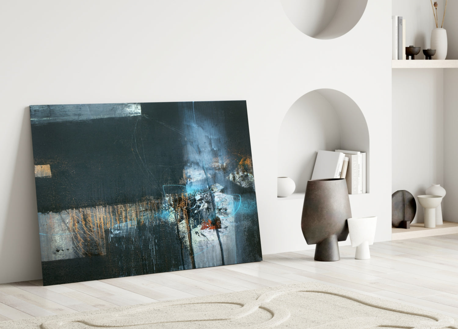 Abstract Art Glass Wall Art