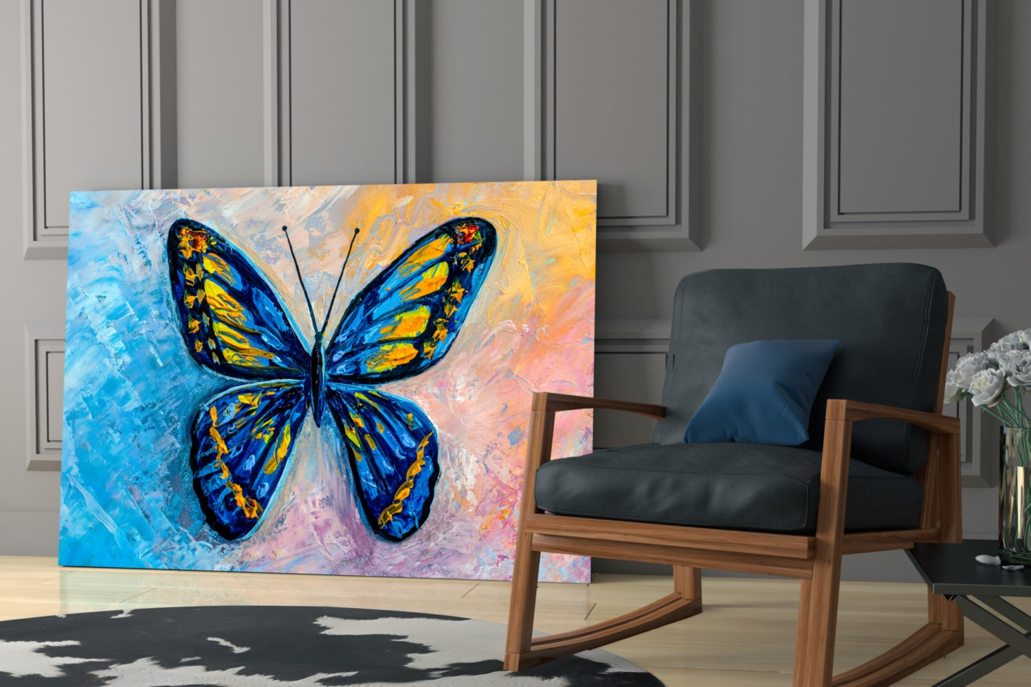 Butterfly Glass Wall Art