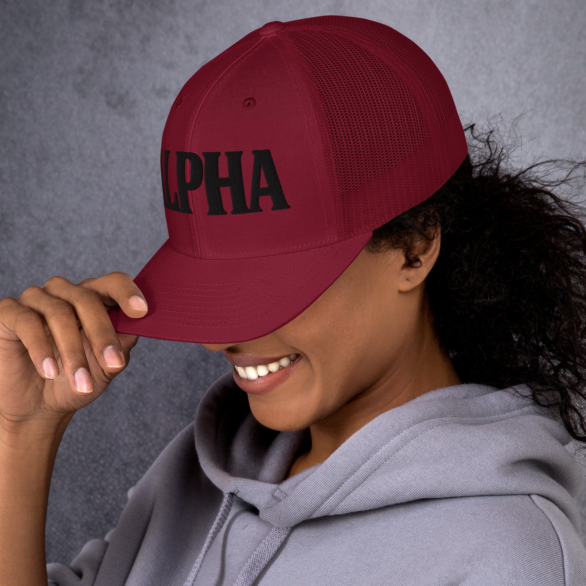ALPHA Retro Trucker Hat