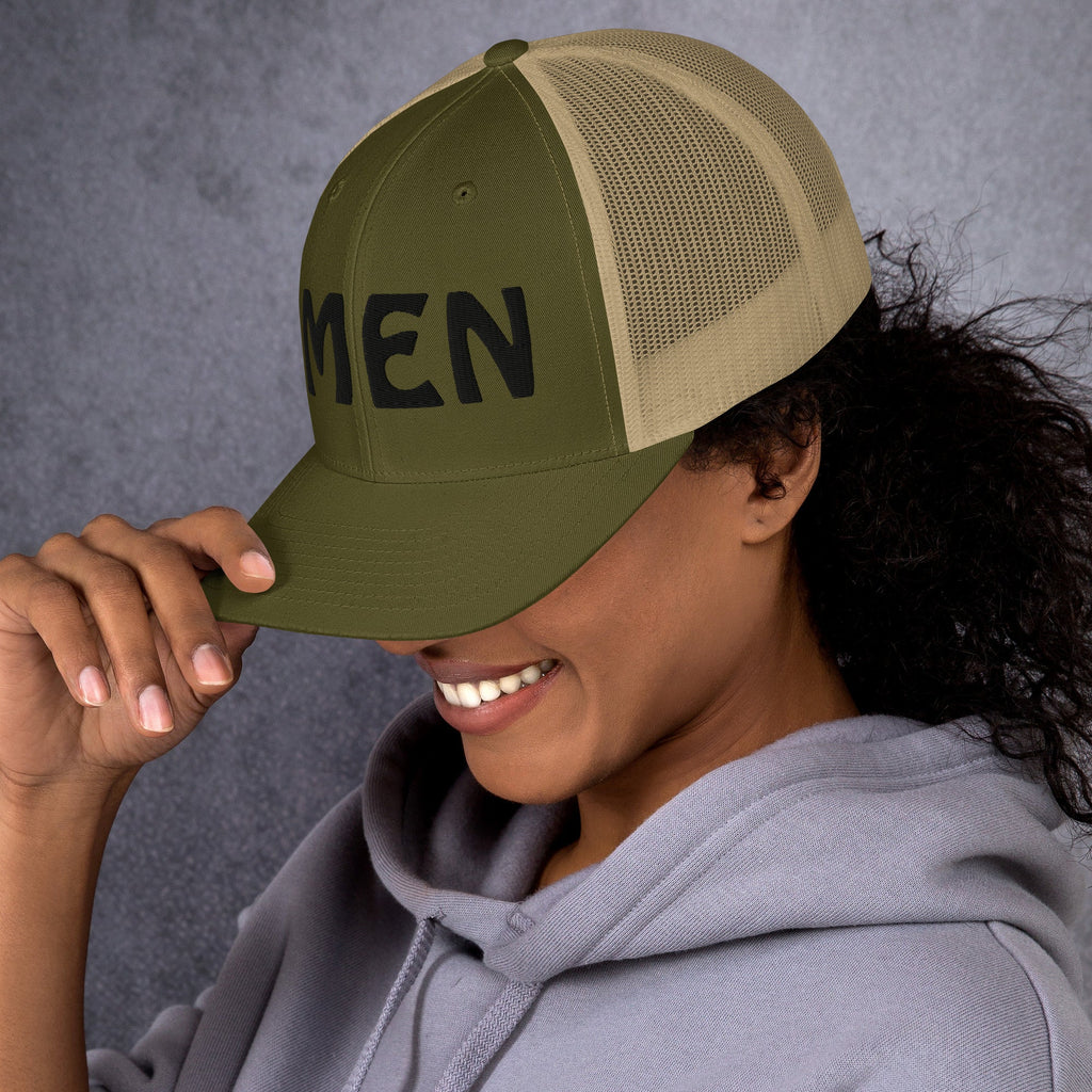 AMEN 3D Puffy Embroidered Trucker Cap