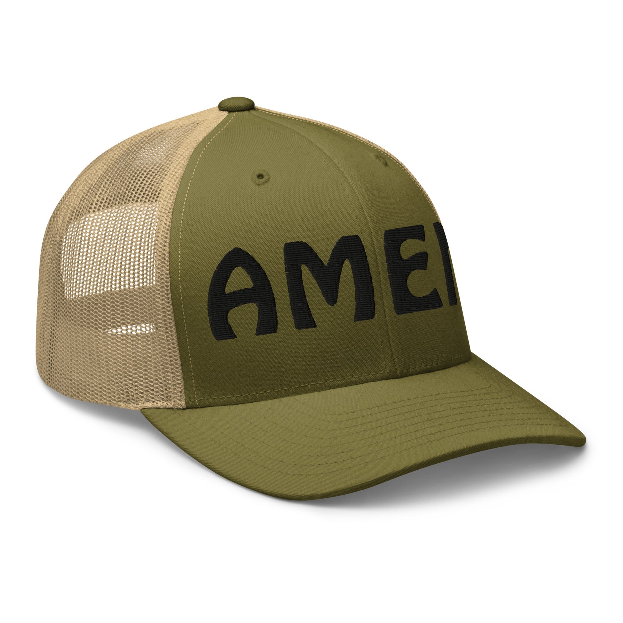AMEN 3D Puffy Embroidered Trucker Cap