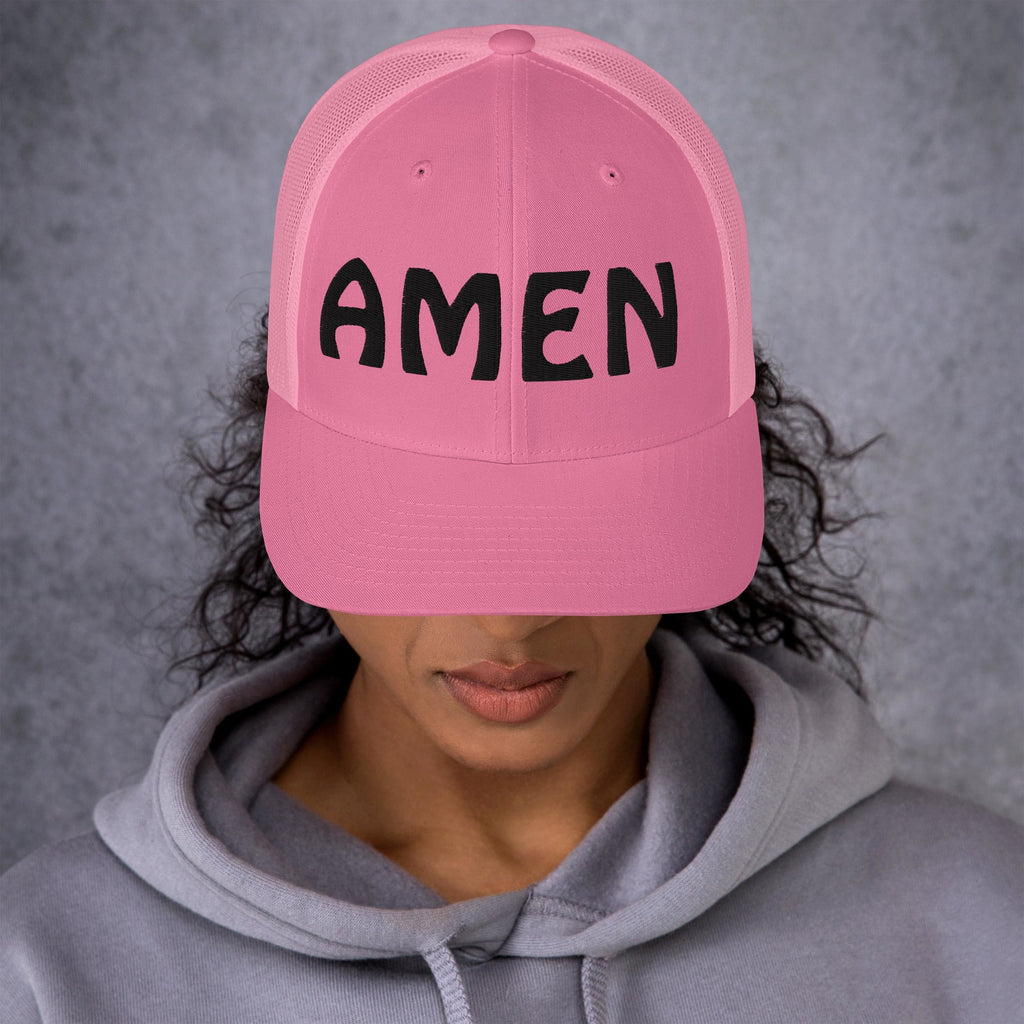 AMEN 3D Puffy Embroidered Trucker Cap