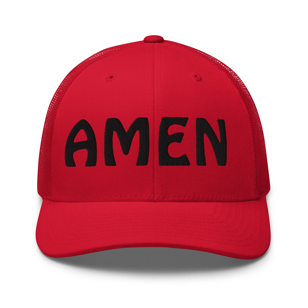AMEN 3D Puffy Embroidered Trucker Cap