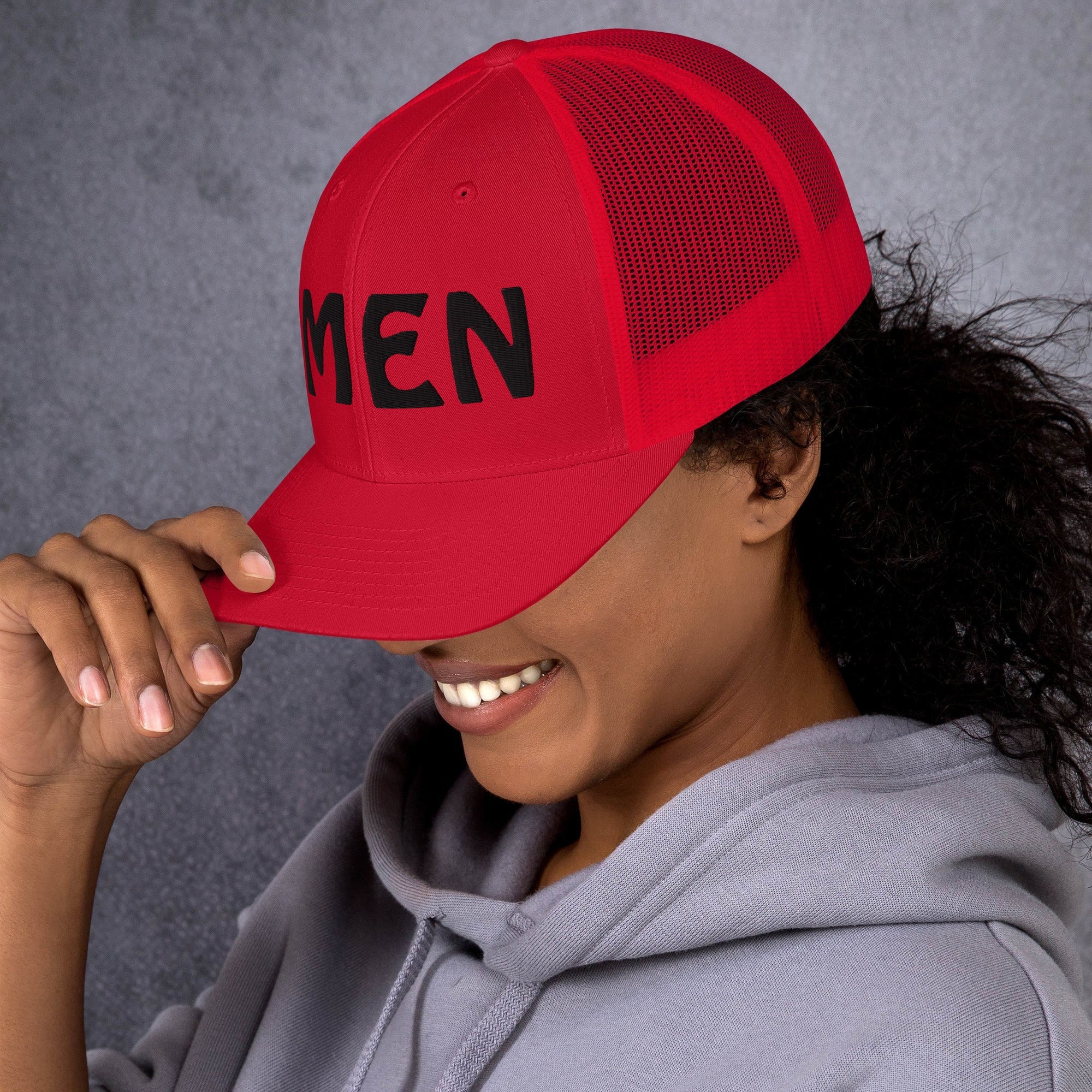 AMEN 3D Puffy Embroidered Trucker Cap