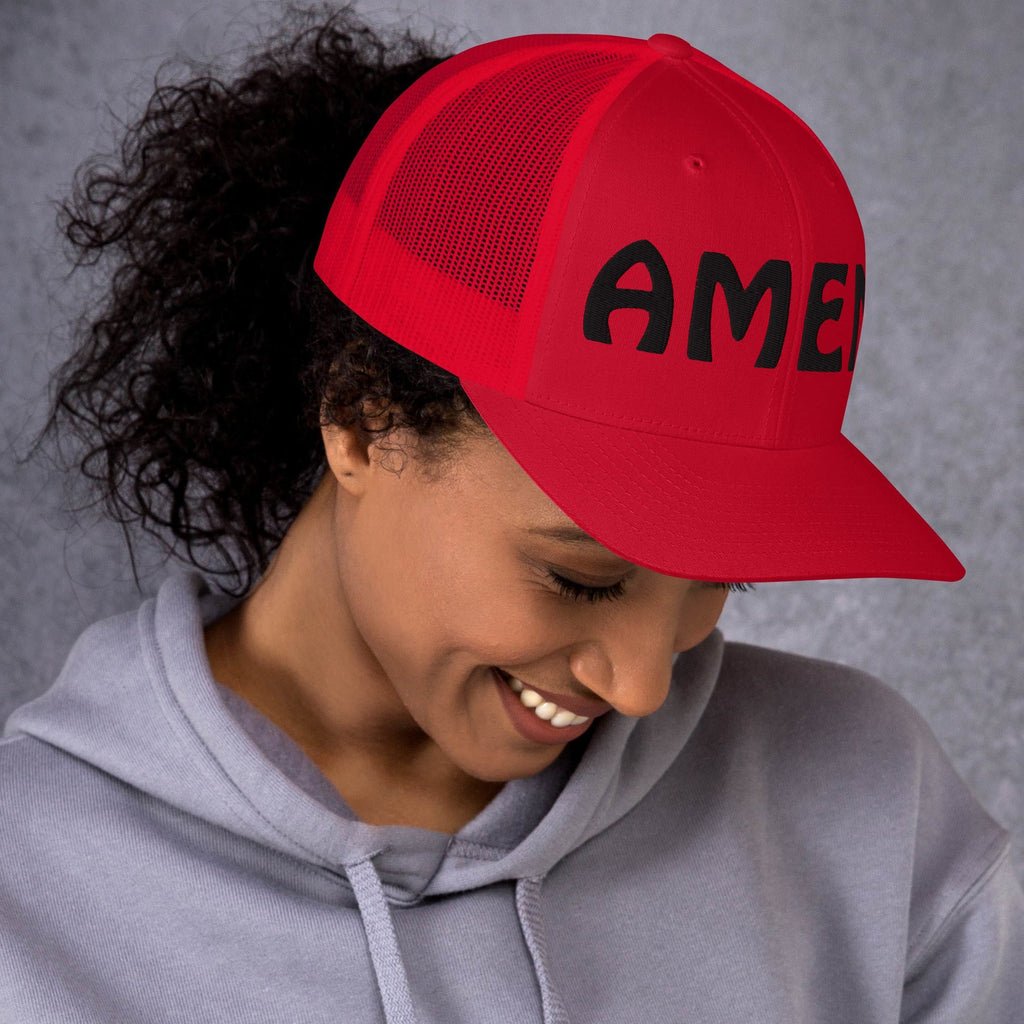 AMEN 3D Puffy Embroidered Trucker Cap