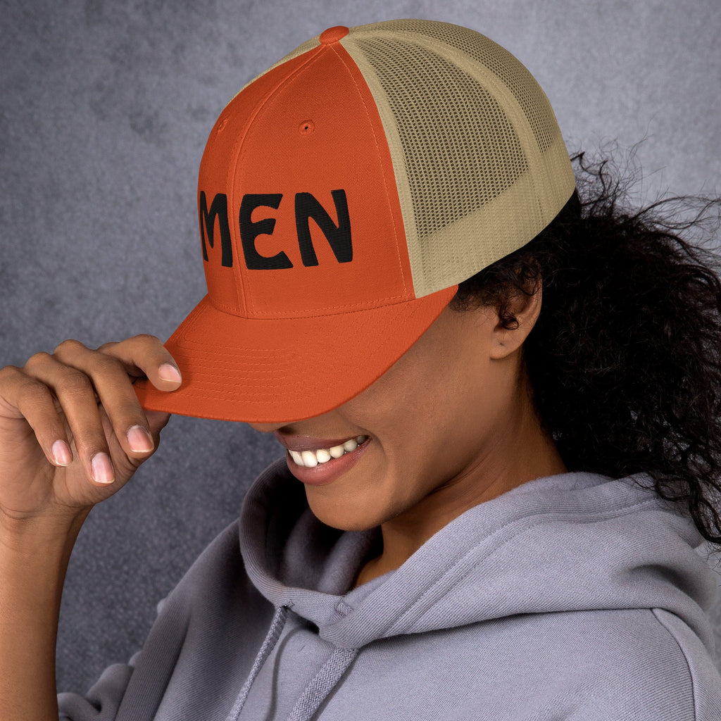 AMEN 3D Puffy Embroidered Trucker Cap