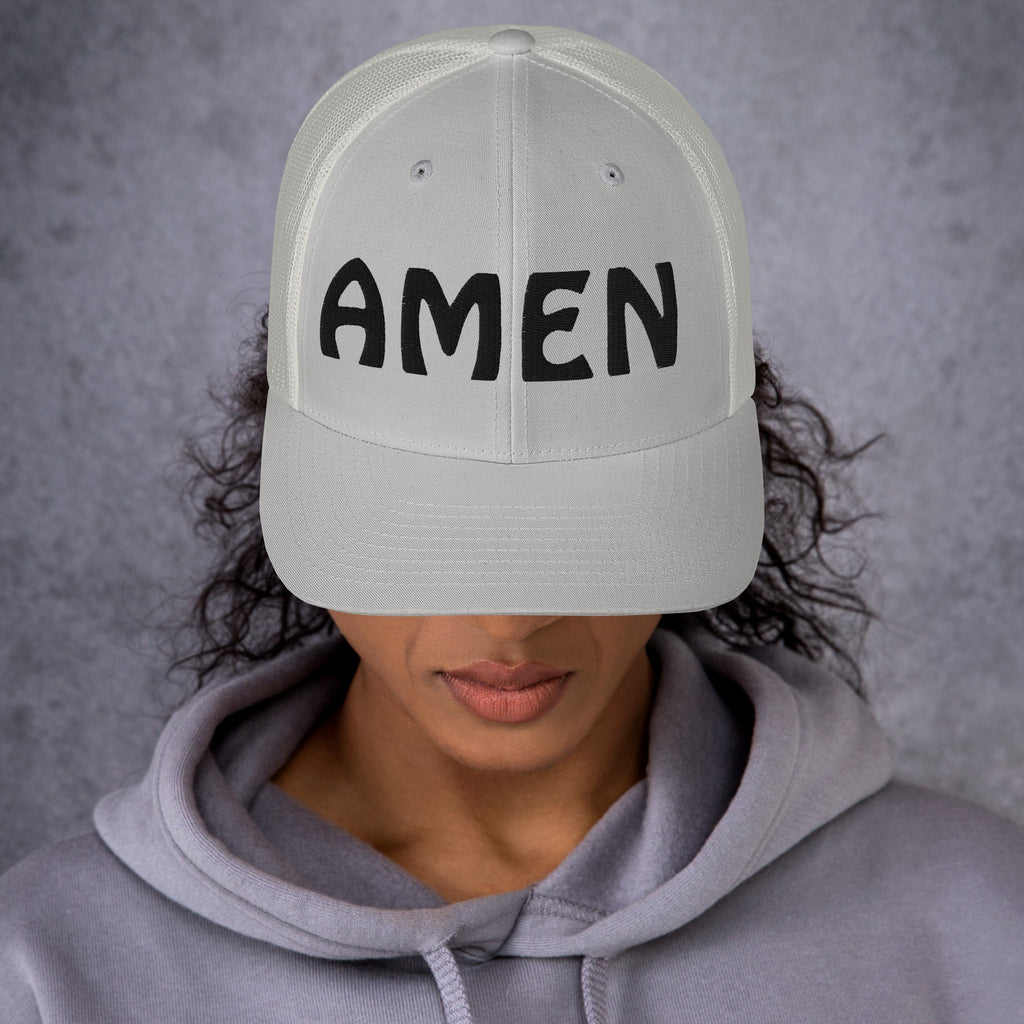 AMEN 3D Puffy Embroidered Trucker Cap