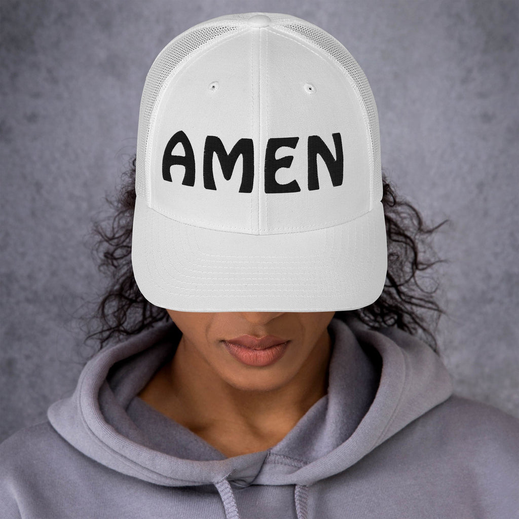 AMEN 3D Puffy Embroidered Trucker Cap