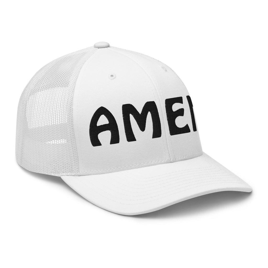 AMEN 3D Puffy Embroidered Trucker Cap