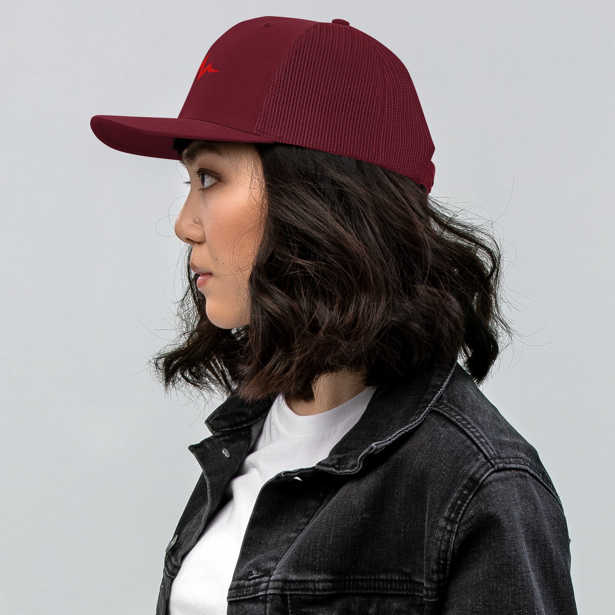 Heartbeat Snapback Trucker Hat